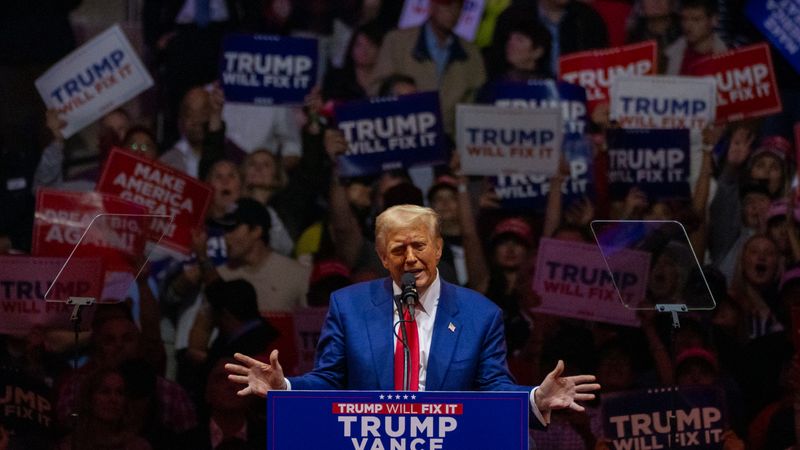 US Presidential Elections- Trump Rally NYC